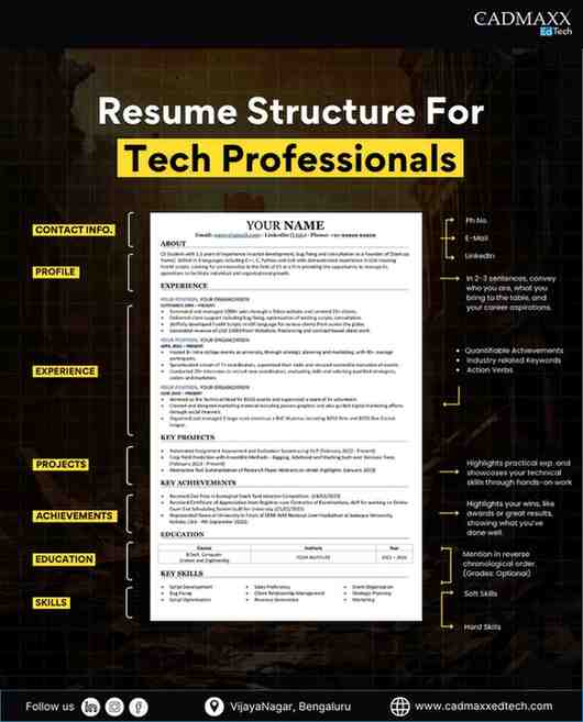 Resume structure for tech professionals